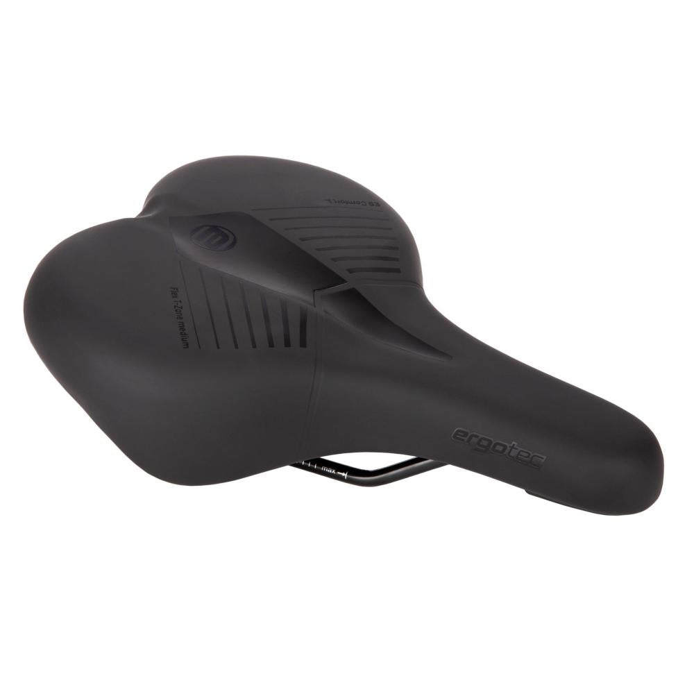 Ergotec Sattel Comfort L medium 265 x 206mm - Komfortabler Fahrradsattel für Cityräder