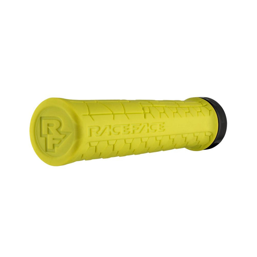 Race Face Getta Grip Lock-On Griff, 33mm, gelb/schwarz - sicherer MTB-Lenkergriff mit Top-Grip