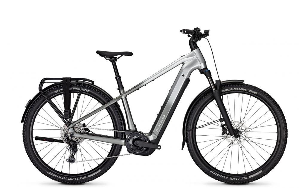 Focus AVENTURA² 6.7 E-Trekkingbike - 29 Zoll, Bosch Performance, 600 Wh, Diamant, Shimano Cues 9-fach, Silver