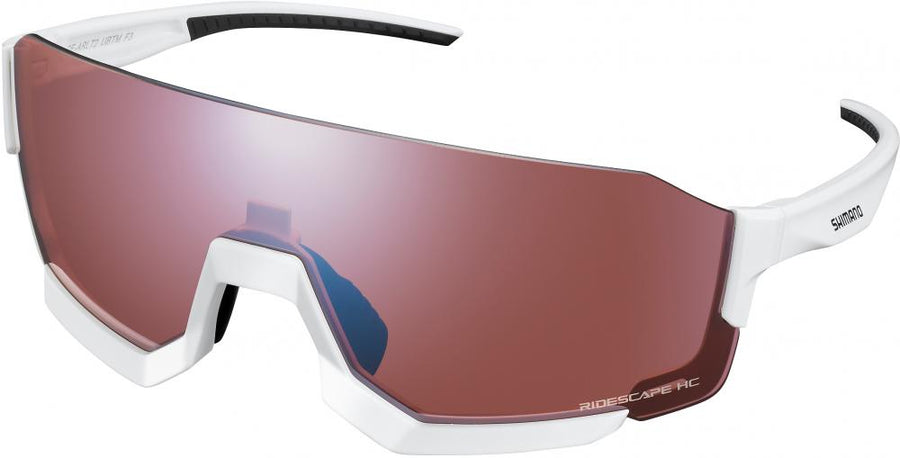 SHIMANO AEROLITE 2 RIDESCAPE HC WHITE Einheitsgröße WHITE - maximale Sicht & RX-Clip-Komfort