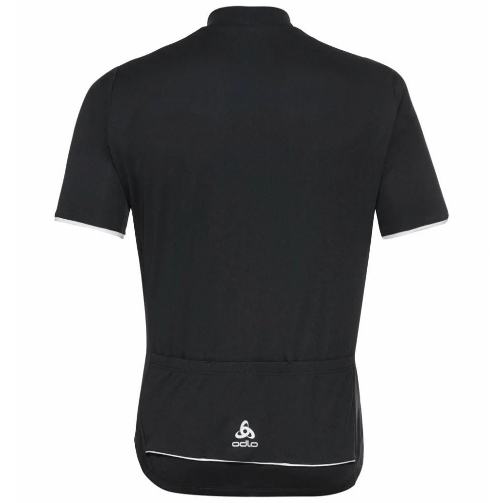 Odlo Men´s T-shirt 1/2 zip ESSENTIAL black Größe XXL