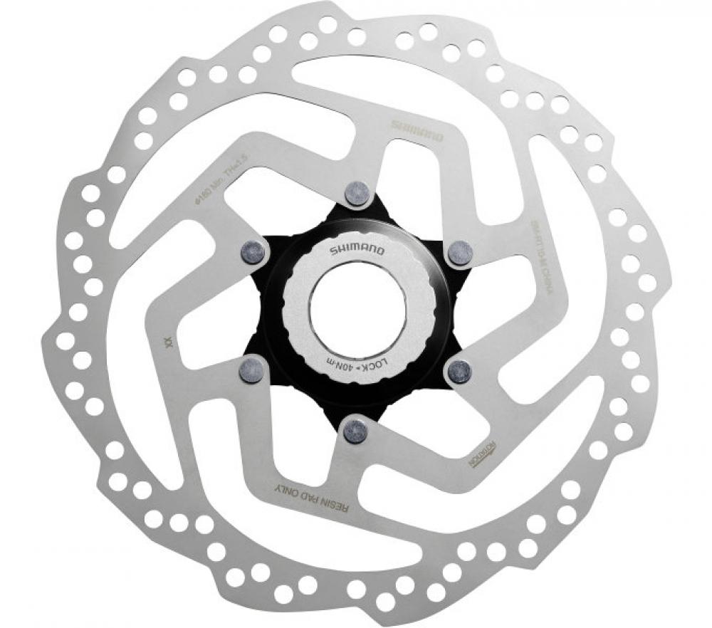 SHIMANO Bremssscheibe SM-RT10 180 mm Bremsscheibe - Center-Lock für Scheibenbremsen