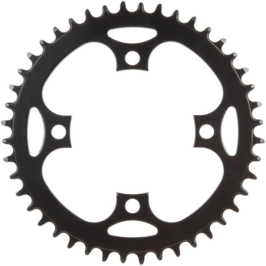 Schwarzes Messingschlager Samox E-Bike Kettenblatt 46 Zähne 104mm Narrow-Wide aus Stahl für Bosch Brose Shimano.