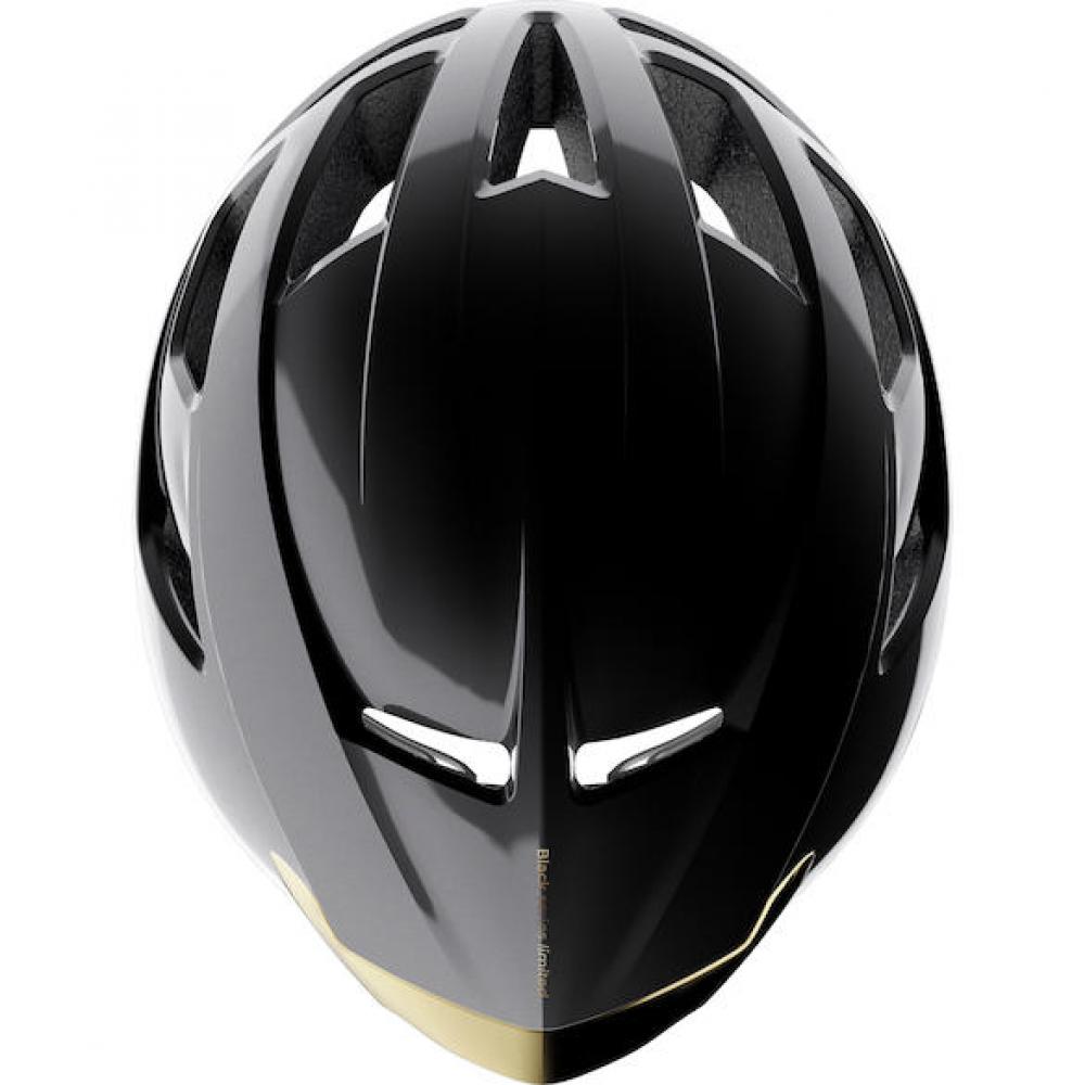 Limar Air Atlas W&B Onix Black Gold L Schwarz/Gold - aerodynamischer Performance-Rennradhelm