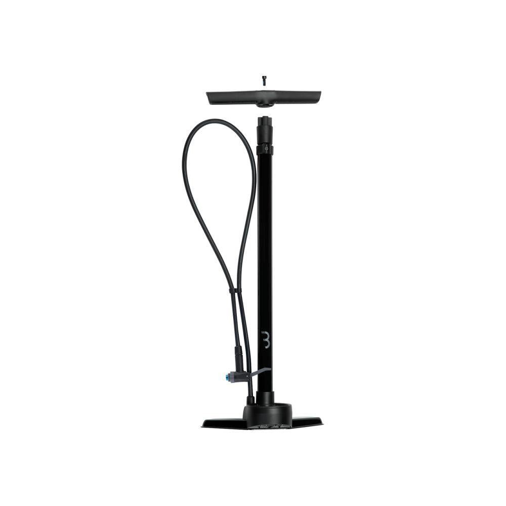 BBB Cycling BBB floorpump AirSmart schwarz One Size schwarz - leistungsstarke Standpumpe für alle Ventile