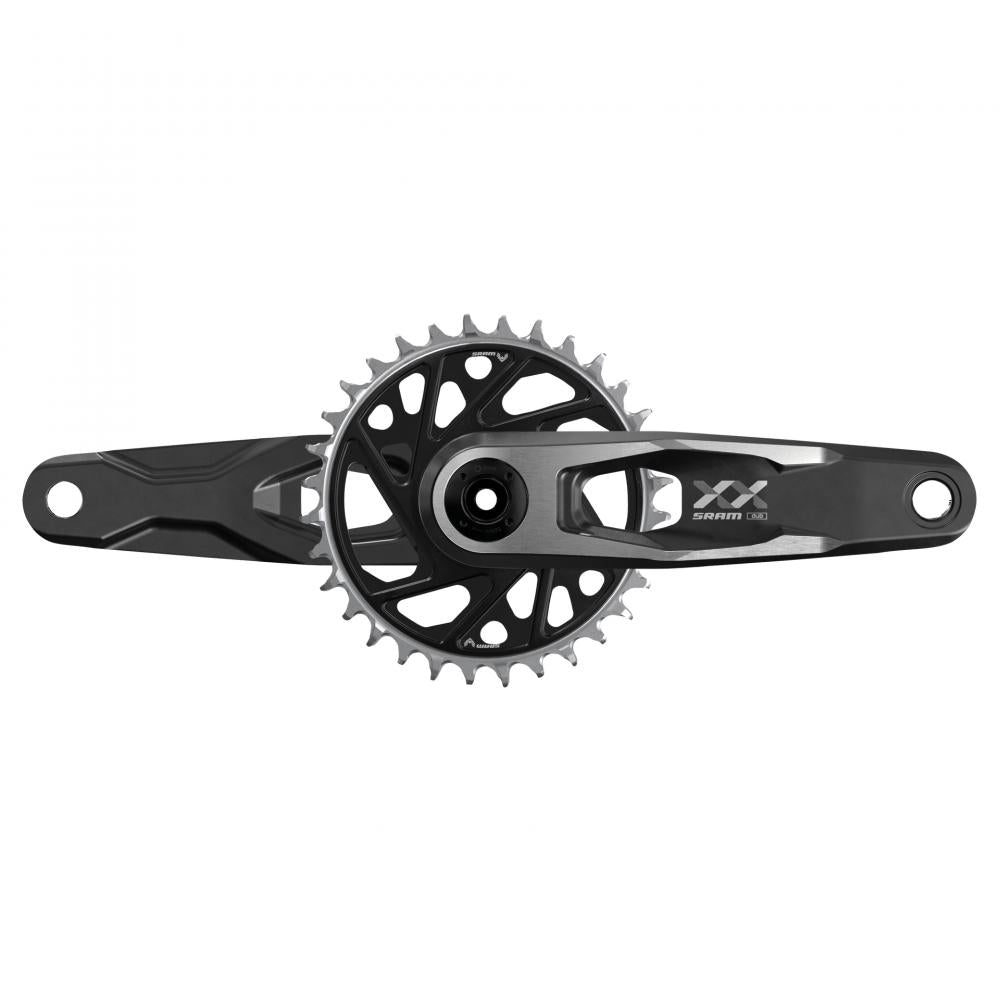 SRAM XX Downhill DUB MTB Kurbel T-Type - Leichte Carbon-Kurbel für Downhill - Kettenblatt