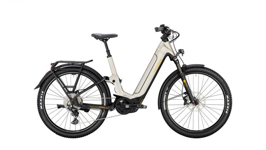 VICTORIA Elektro-Full Suspension "PARCOURS 4" (#1), Wave, 27,5", good grey metallic , 1x10-Gang SHIMANO "Deore", 56cm