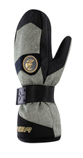 CHIBA Board Mitten - wasserdichte Radhandschuhe, Größe 7,5, olive/gold