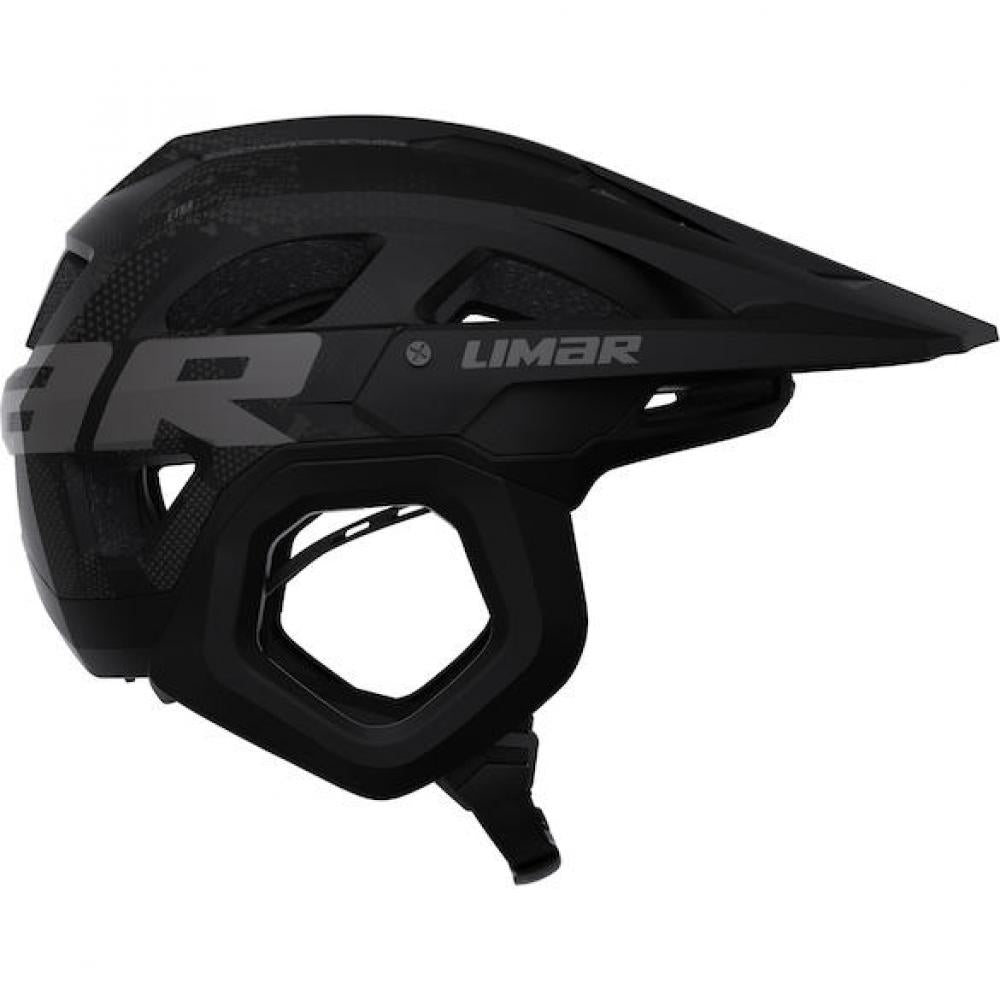 Limar Etna + Mips Enduro-Helm Matt Black Titanium L Schwarz, Seitenansicht, maximaler Schutz.