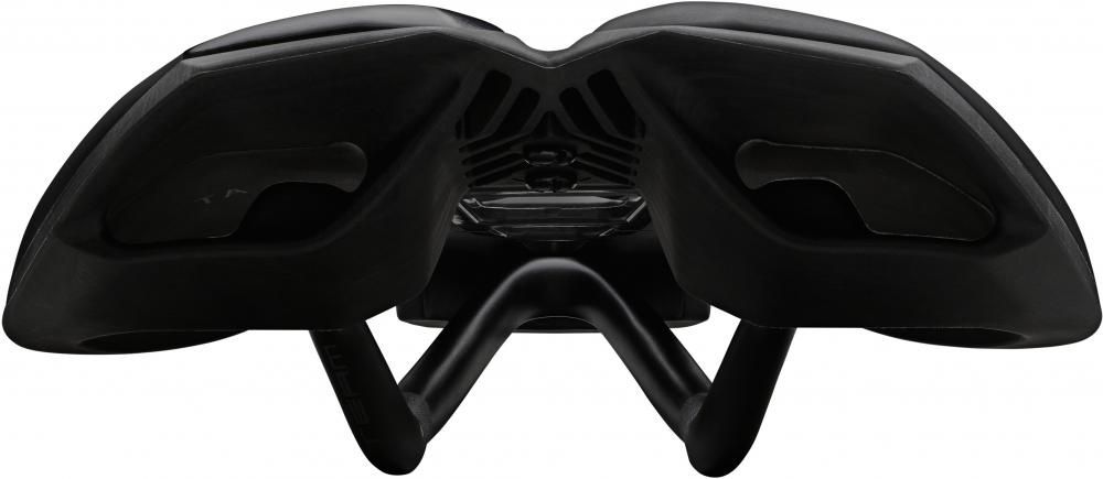 PRO Fahrradsattel Stealth Team 152 mm Schwarz - aerodynamischer Rennradsattel mit Carbon-Gestell