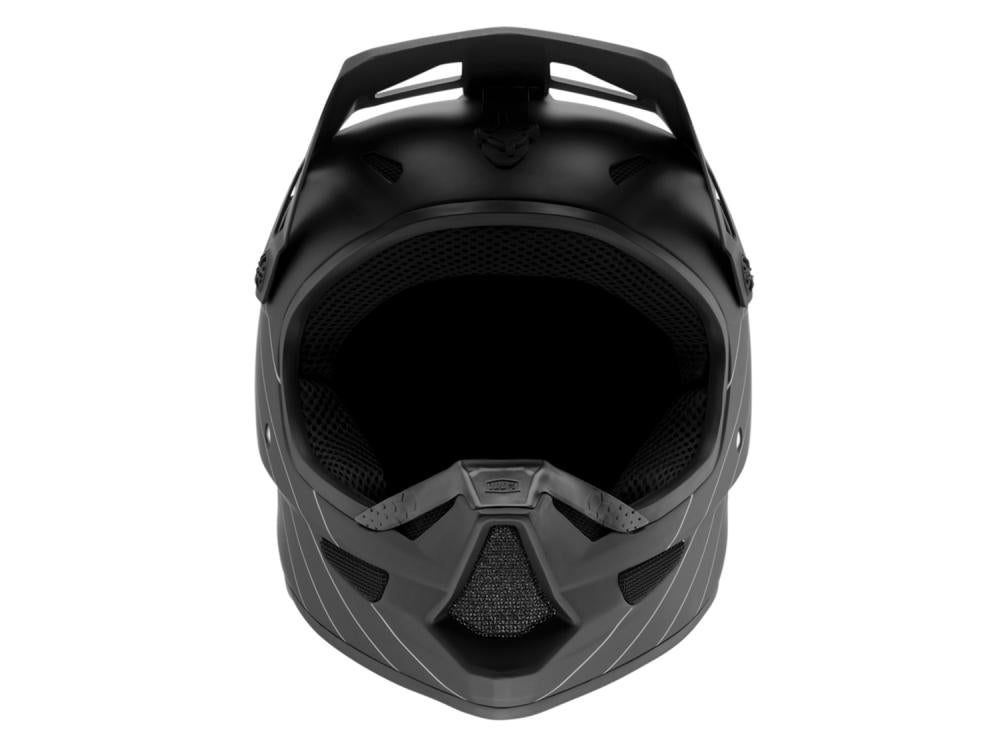 100% Status youth helmet YS black - leichter Fullface-Kinderhelm mit maximalem Schutz