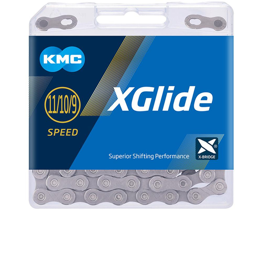 KMC X-Glide Cues Kette 9/10/11-fach - 126 Glieder Silber