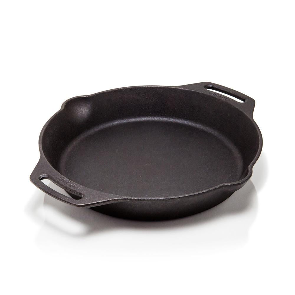 Petromax Feuerpfanne FP30H-T Gusseisen Ø30cm, 2 Henkel, 2,5L, für alle Herdarten inkl. Induktion, Backofen, Grill, Lagerfeuer, sofort einsatzbereit