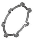 SHIMANO Speichenabdeckung WH-RS700-C30-TL - Radsport-Zubehör, ca. 3 g