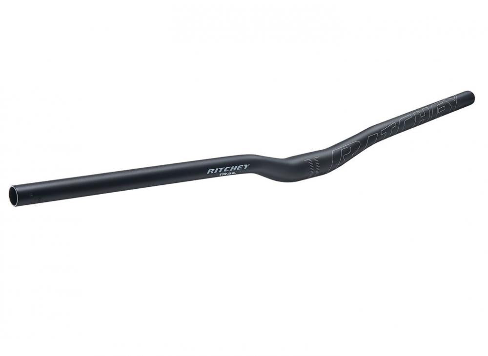 Ritchey Comp Trail Low Rizer Lenker 31,8 mm, 800 mm Breite, 20 mm Rise, 10° Backsweep, 4° Upsweep, aus 6061er Aluminium, Farbe: BB Schwarz
