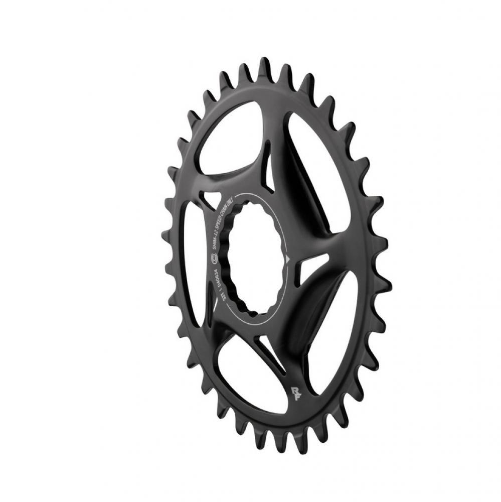 Race Face Cinch Direct Mount Stahl Kettenblatt 34Z schwarz für langlebigen 12-fach Antrieb.
