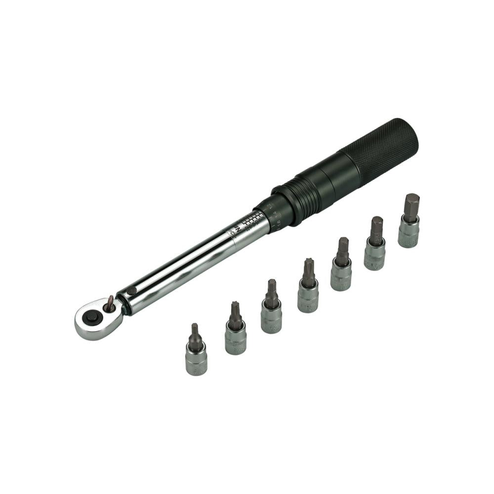 BBB Cycling Drehmomentschlüssel Torque Set Delux 1/4" 2-24 Nm - präzise Drehmomentkontrolle