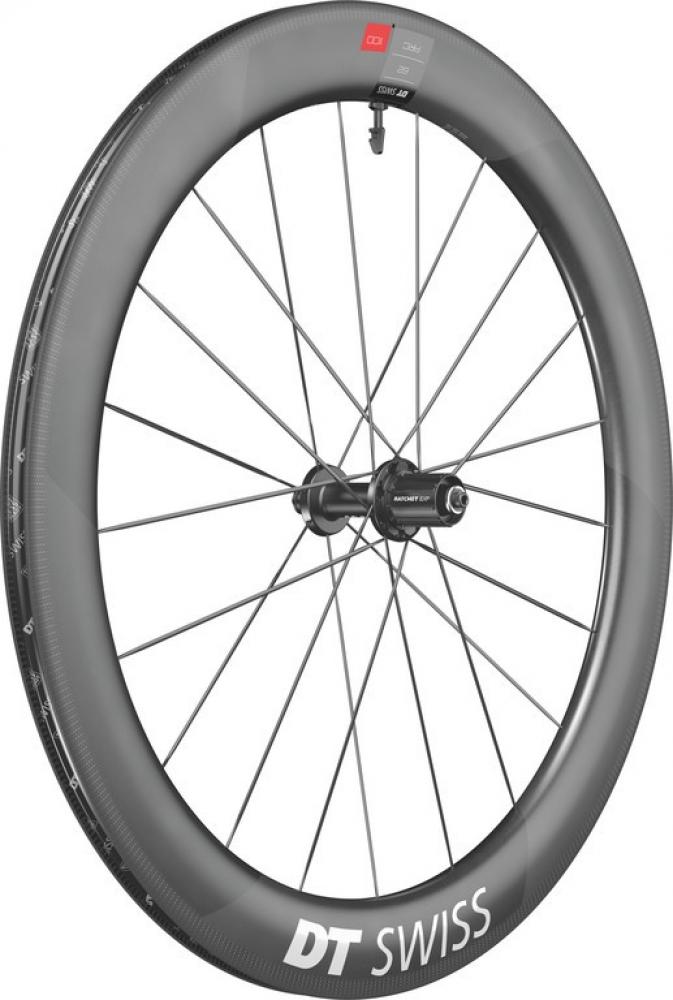 DT Swiss Laufrad ARC 1100 Dicut 62 622 x 17 mm schwarz - aerodynamisches Hinterrad für Zeitfahren