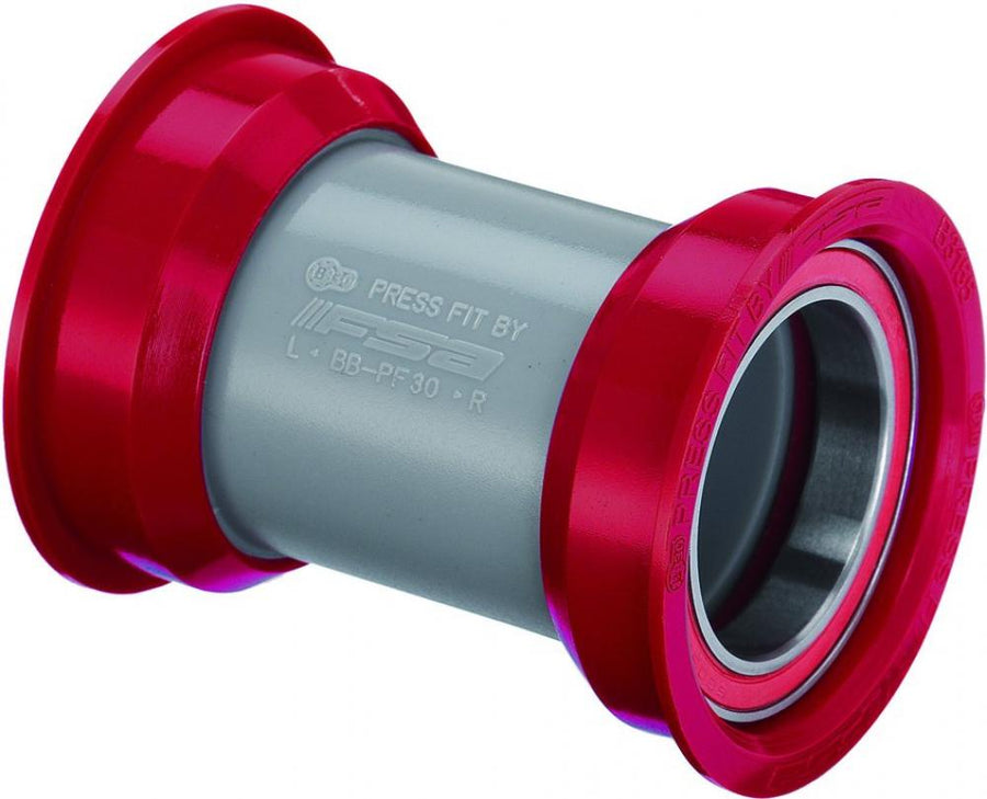 FSA Innenlager MTB PF30 68/73 auf Ø 30 mm Rot - leicht laufendes PressFit Tretlager