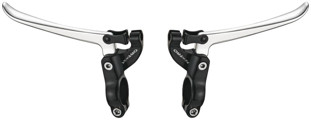 Bremshebel-set Fl 750, Silber, Alu, 3-finger, Für Cantilever- & Caliper-bremsen, Passend Für 22,2 Mm Lenker, Klassisch, Leicht, Robust