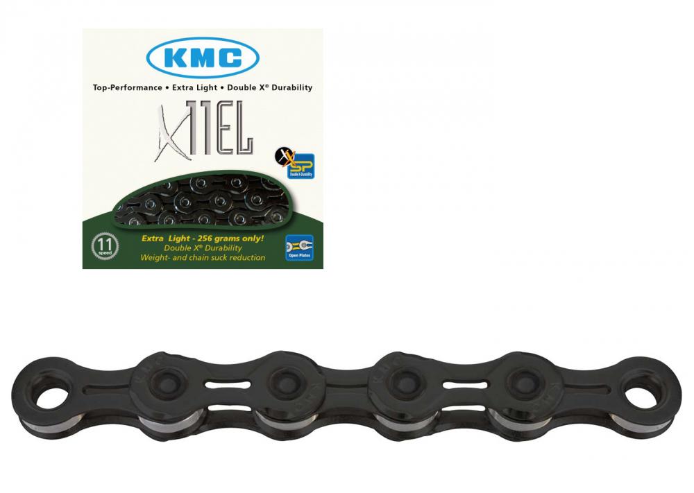 Kette X-11 El Blacktech 118 Glieder Newdouble X Durability Für 11-fach Mit Ausgefrästen Kettengliedern Aus Superleichtem Und Festem Hochlegiertem Stahl Ti-n Titanium Nitrid Beschichtet 118 Glieder Nur 252g/114g Originalverpackt