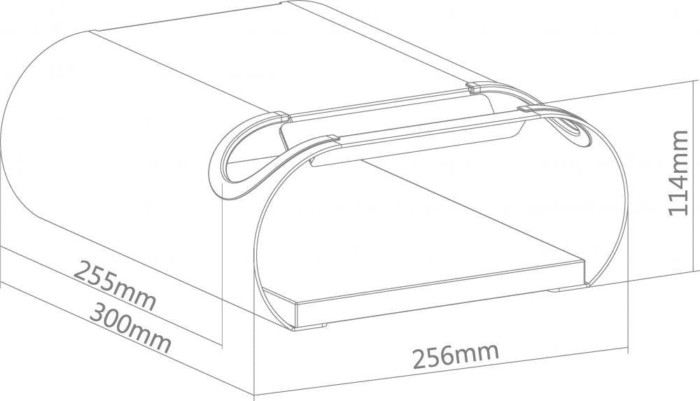 CONTEC bikeART tube Fahrrad-Wandhalterung, Stahl und Walnussholz, Silikonbeschichtung, für Oberrohr-Ø bis 55 mm, Tragfähigkeit bis 25 kg, inkl. Gurt, schwarz/walnuss
