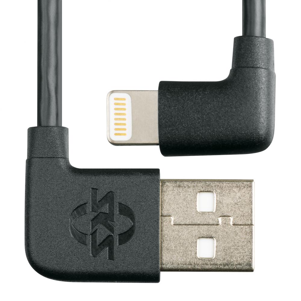 SKS GERMANY COMPIT Kabel iPhone Lightning  kurzes Ladekabel mit Winkelstecker, verbindet iPhone mit COM/UNIT Powerbank, ideal für unterwegs