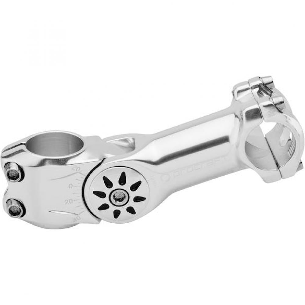 Procraft Vorbau Ahead 25,4 mm Silber - Verstellbar -20° bis +40° / 125 mm