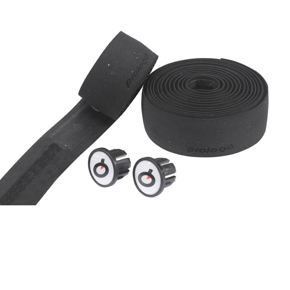 Prologo DOUBLETOUCH Lenkerband schwarz mit Stopfen für Fahrradlenker.