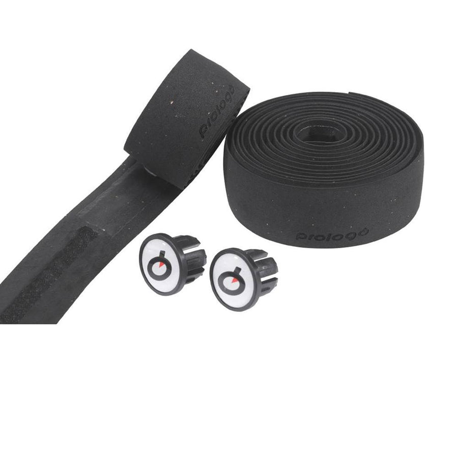 Prologo DOUBLETOUCH Lenkerband schwarz mit Stopfen für Fahrradlenker.