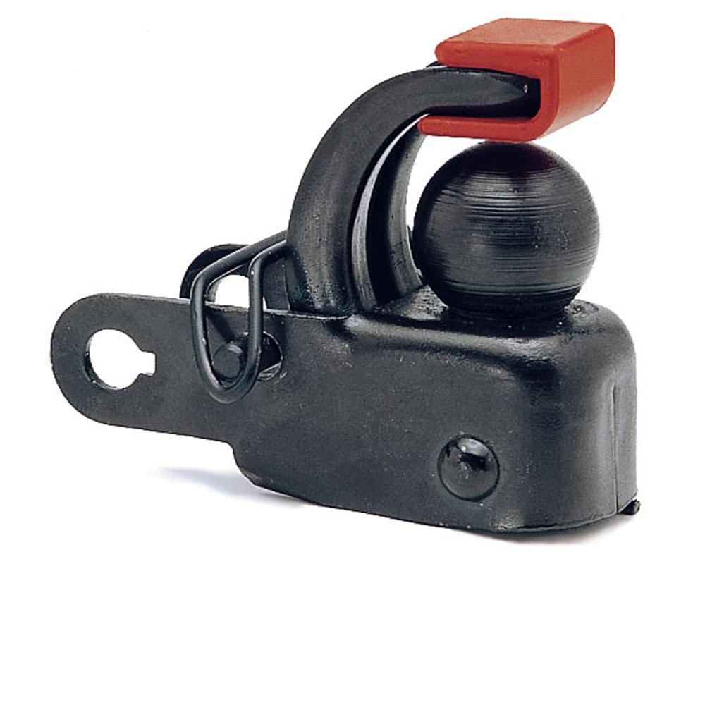 Hebie Anhängerkupplung F1 Set Schwarz - 40 kg Anhängelast - Sattelstützadapter - Anhaengerkupplung