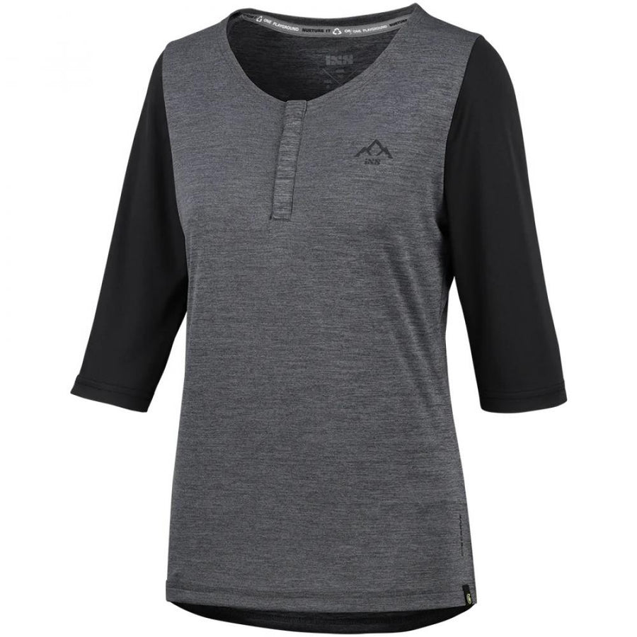 IXS Sports Division iXS Carve X Women Henley 36 graphite/black - atmungsaktives Bike-Jersey