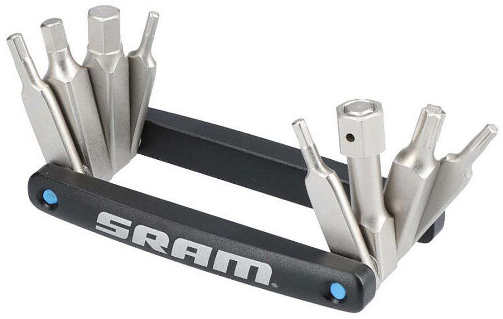 SRAM Multitool Eagle 9 Funktionen Innensechskant-Schlüssel: 2|2,5|3|4|5|6|8 mm Torx-Schlüssel: T10, T25