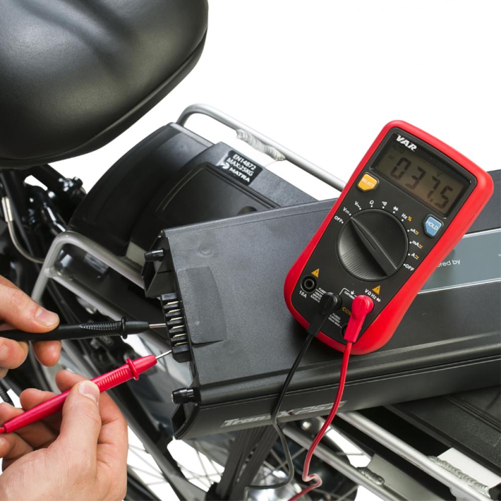VAR Digital Multimeter DV-71600 kompakt - präzises Messgerät für E-Bike & Werkstatt