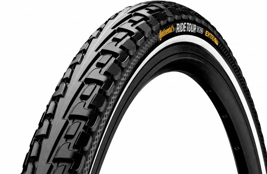 Continental Ride Tour Fahrradreifen schwarz Reflex, Urban & Touren für Asphalt & Schotter mit Pannenschutz.