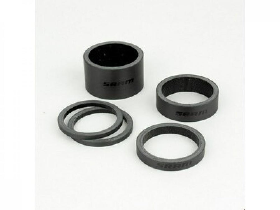 SRAM Carbon Spacer-Set schwarz - Präzise Lenkerhöhen-Einstellung für dein Cockpit
