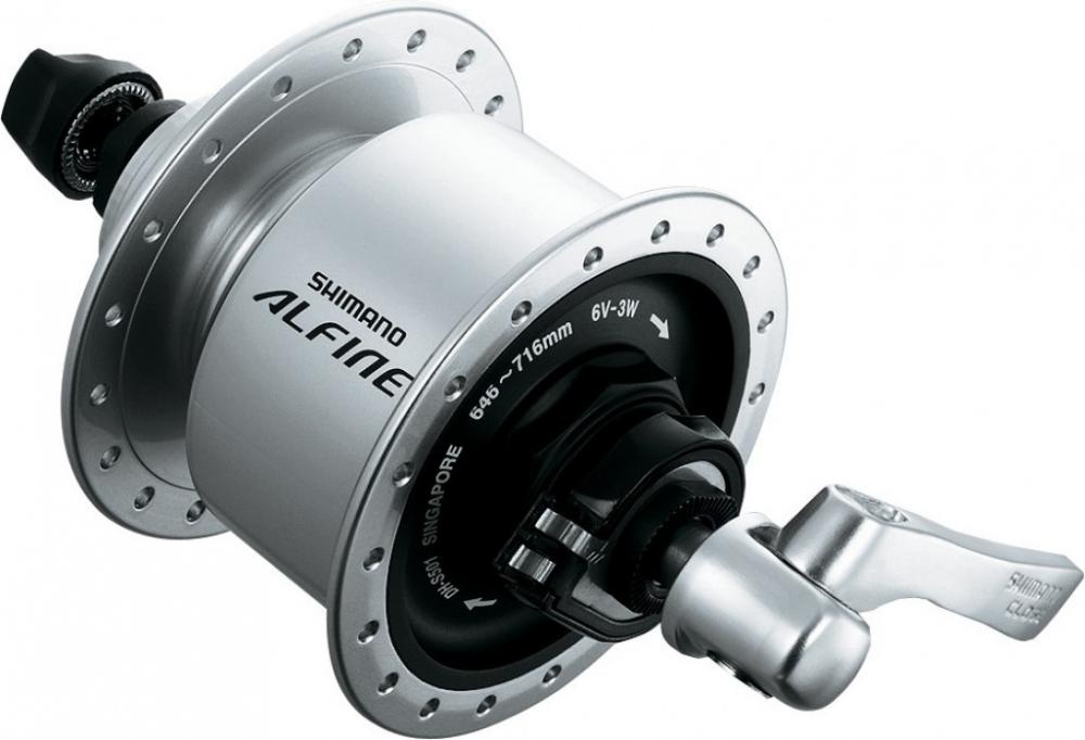 Nabendynamo Alfine Dh-s501 Nabendynamo - 6 Volt 3 Watt 36 Loch, Silber Center-lock