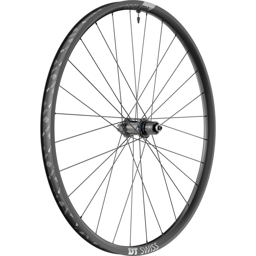 DT Swiss Laufrad HU 1900 SPLINE 29" 622 x 30 mm Schwarz - robustes E-Bike Hinterrad - Laufräder MTB 29 Zoll