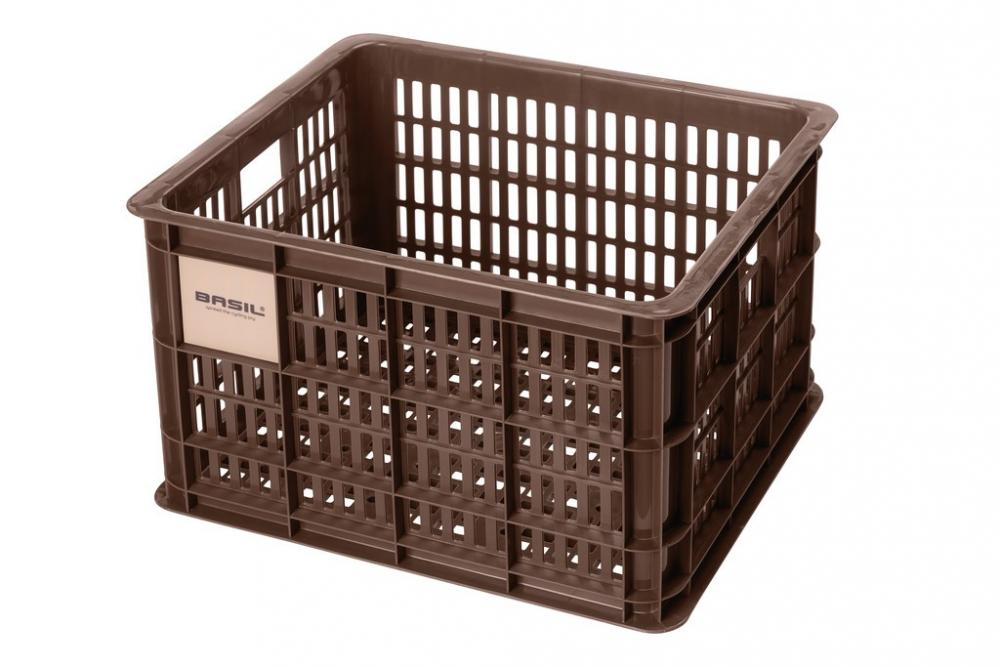 Basil Fahrradkasten Crate M braun 45x35x25 cm