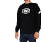100% Icon Pullover Crewneck Sweatshirt S black - komfortabler Logo-Sweater