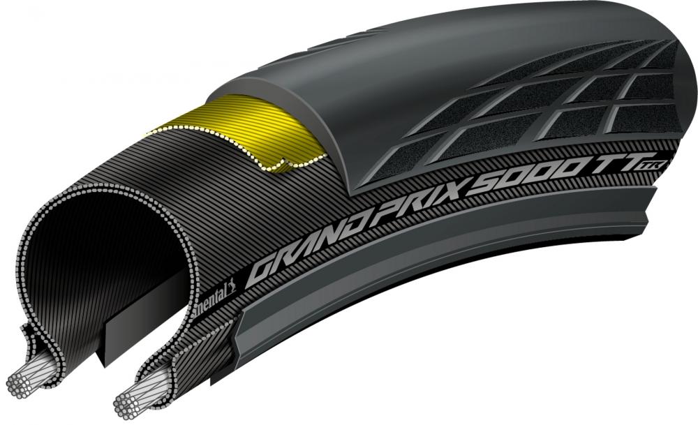 Continental Grand Prix 5000 TT TR Faltreifen 30-622 Schwarz - Tubeless Ready