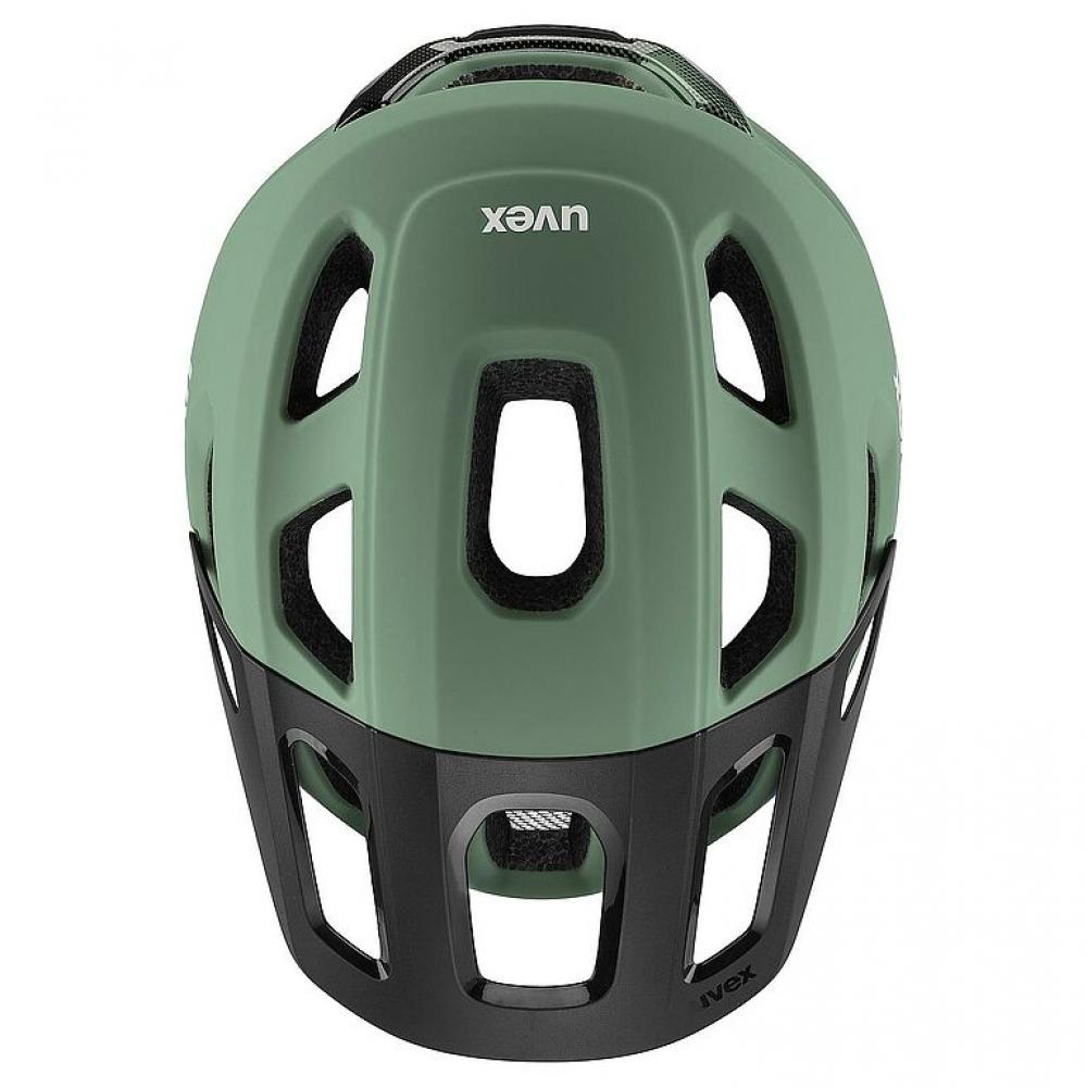 UVEX React MIPS MTB-Helm moss green-black matt 59-61 cm, MIPS, 3D IAS 3.0, EPS/PC, 10 Lüftungen, Unisex