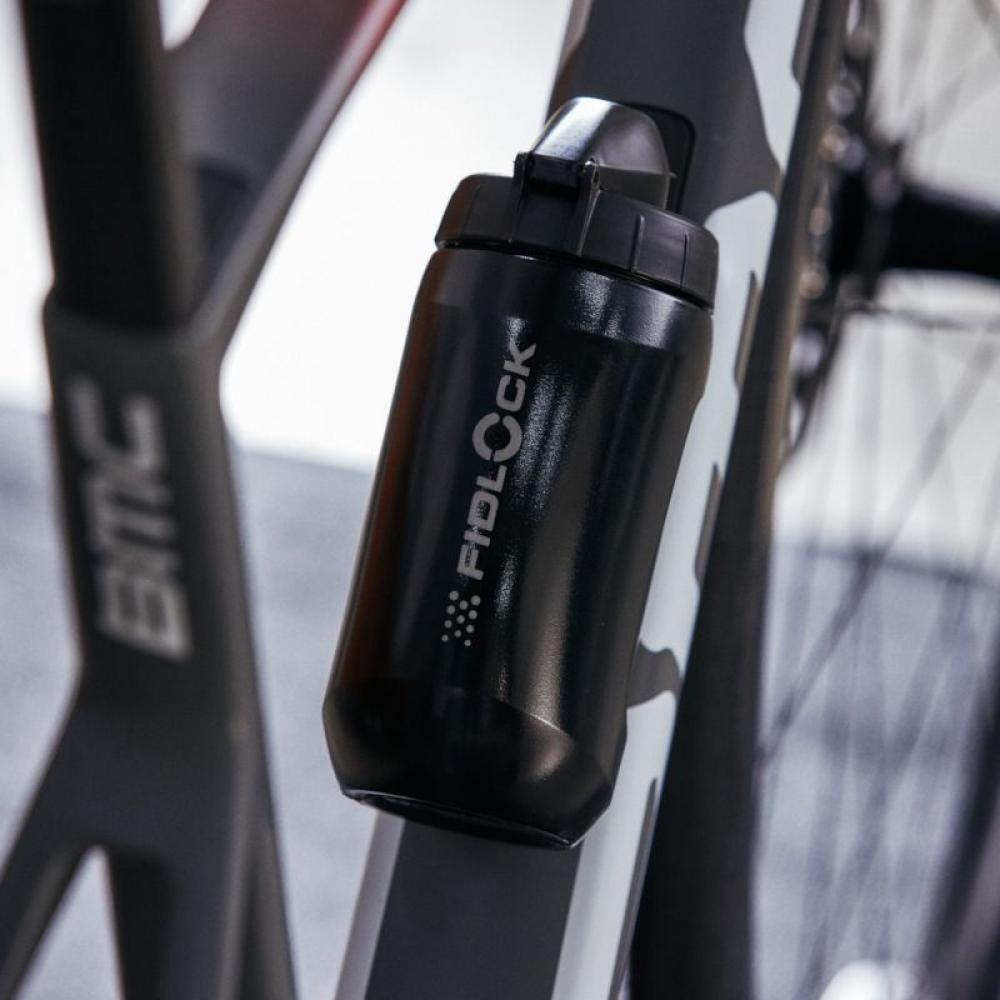 Fidlock Twist Bottle 450 ml Kids + Bike Base Trinkflasche Black