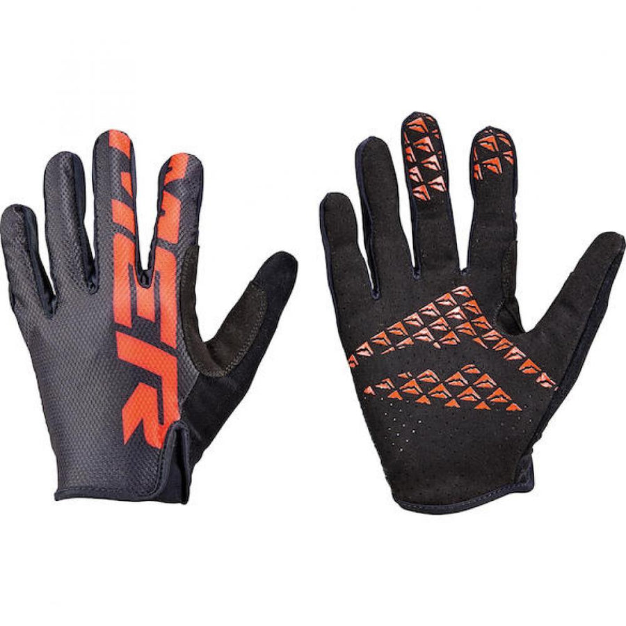 Merida Handschuhe TRAIL schwarz/rot S Schwarz/rot - atmungsaktiver Bike-Handschuh mit Grip