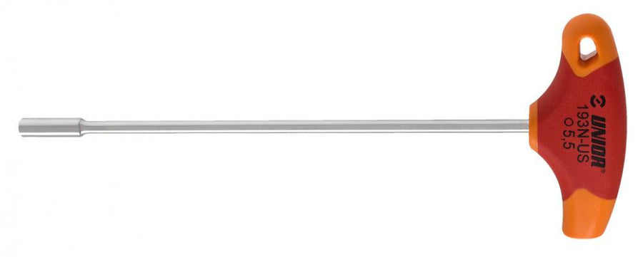 Unior 193N-US Steckschlüssel mit T-Griff, 5.5mm, red