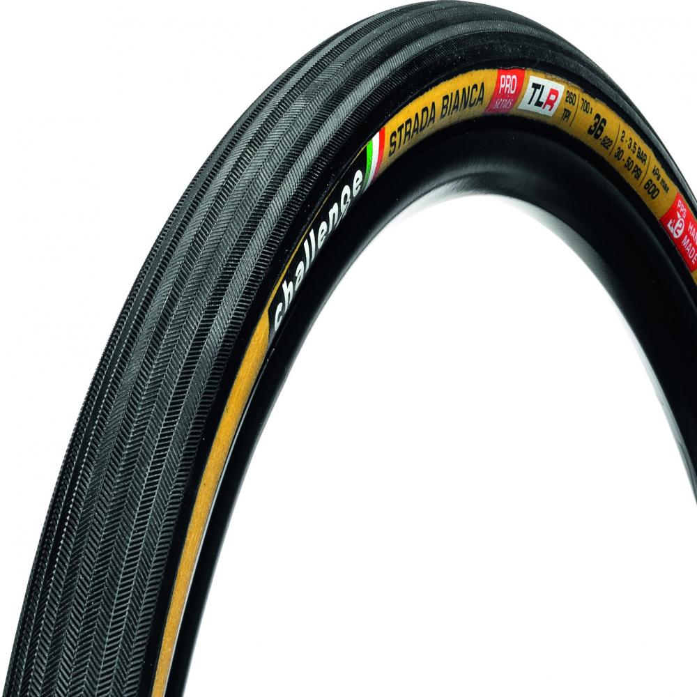 Challenge Gravel-Reifen Strada Bianca Pro Handmade 28 Zoll (36-622) Schwarz/braun - schneller Komfort auf Schotter