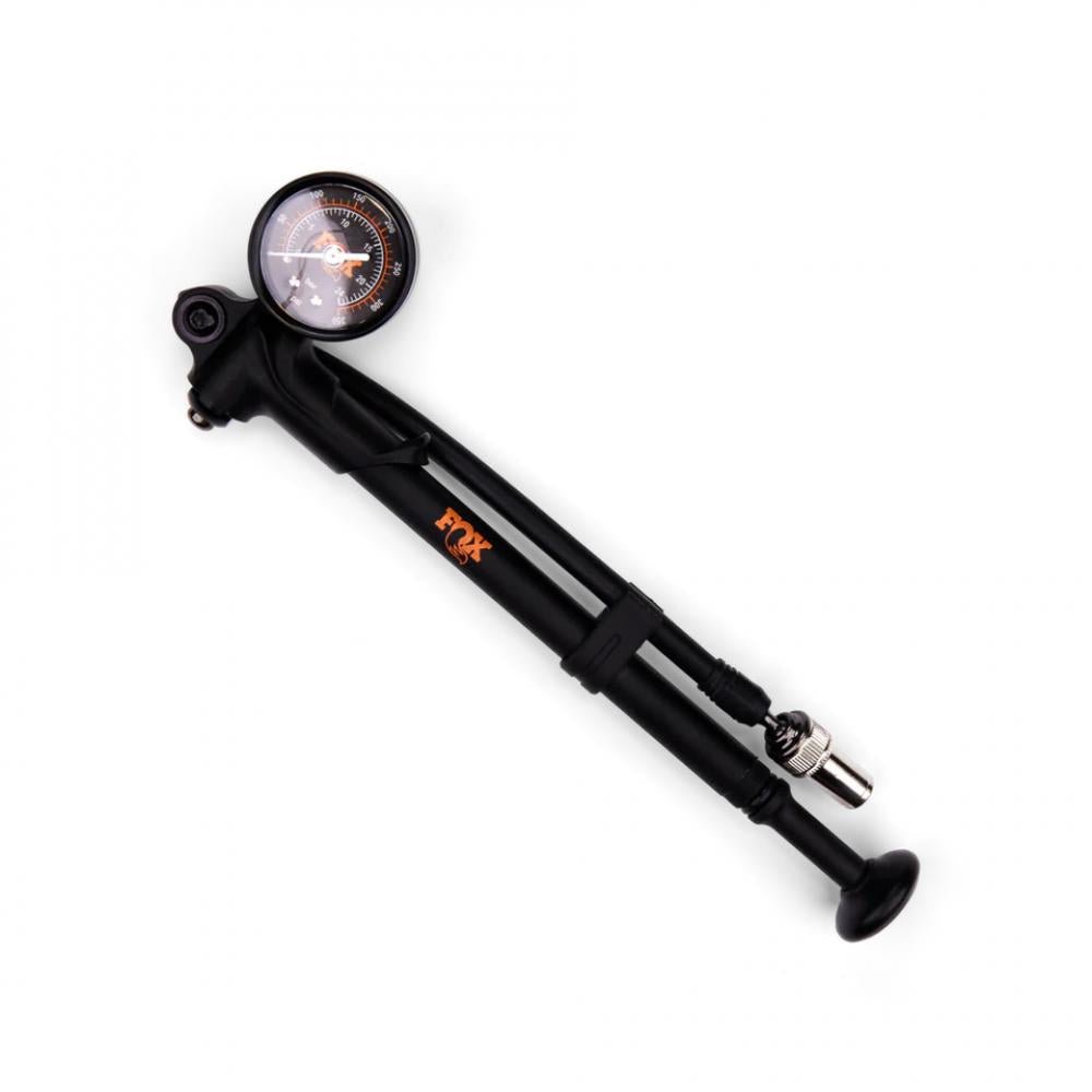 FOX Dämpferpumpe 350 PSI mit langem Ventilkopf und Manometer