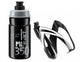 ELITE Kit Trinkflasche JET 350 ml + CEO Halter für Kinderrahmen - leichtes - Flaschenhalter - bedienfreundliches Racing-Design BPA-frei Push-Pull Verschluss - Flasche mit Halter