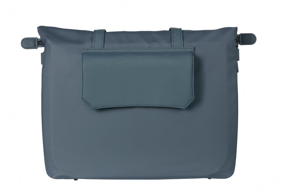 Basil Manhattan 12 Liter Fahrradtasche / Schultertasche - wasserdichtes Recycled-Polyester, gepolstertes Laptopfach, Hook-On System