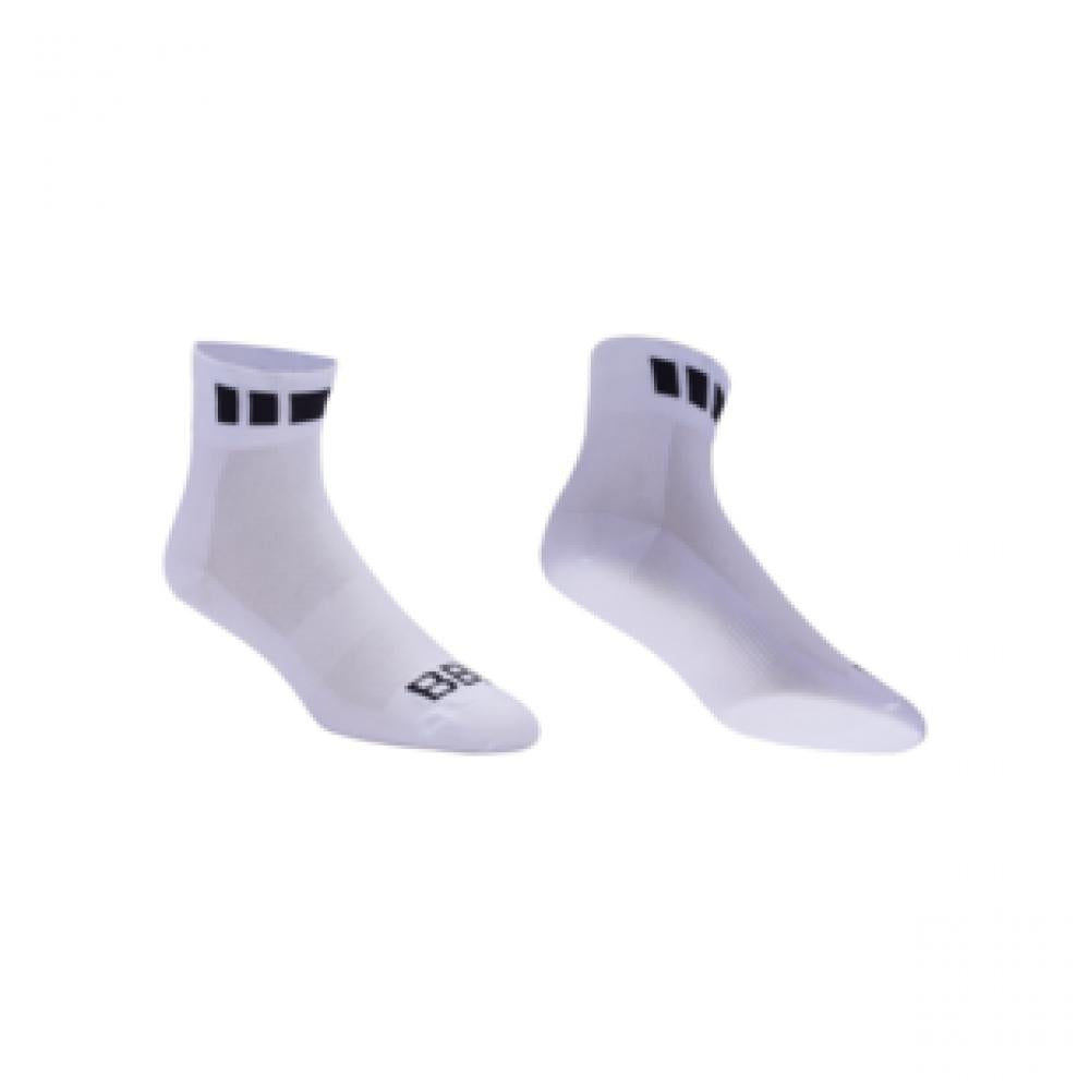 BBB Cycling Socken TechnoFeet 44-47 weiß/grau - atmungsaktiver Komfort für Radsportler